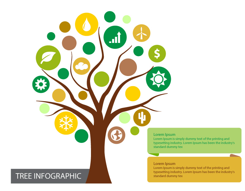 Infografik om träd